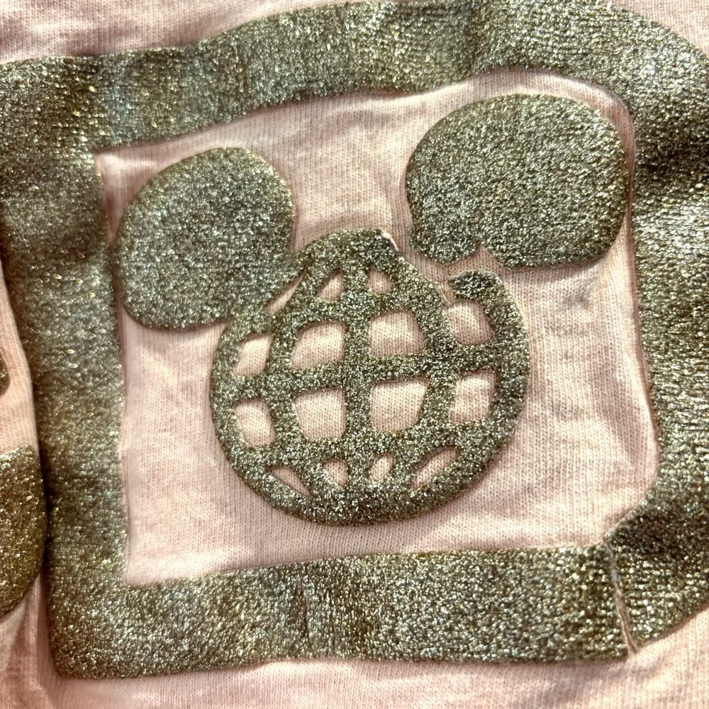 Disney Parks Spirit Jersey Walt Disney World Rose Gold metallic SZ XS NWOT - Picture 7 of 14